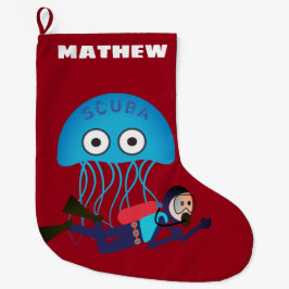 OCTOPUS UND SCUBA-DIVER, PERSÖNLICHE DIVERE GROßER WEIHNACHTSSTRUMPF