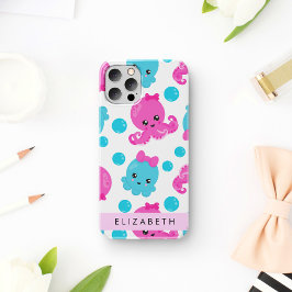 Octopusmuster, Niedlicher Kraken, Meer, Ihr Name Case-Mate iPhone Hülle