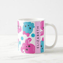 Octopusmuster, Niedlicher Kraken, Meer, Ihr Name Kaffeetasse