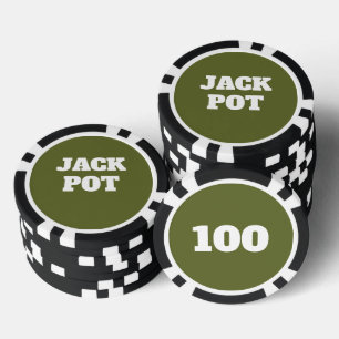 OD-grüne maßgeschneiderte Casinopokerchips Pokerchips