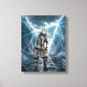 Oda Nobunaga Samurai-Rüstung Wasser 11x14 Leinwanddruck