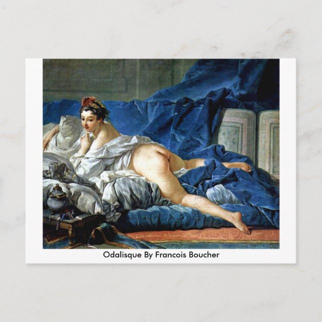 Odalisque By Francois Boucher Postkarte (Vorderseite)