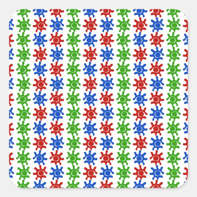 Odd Abstrakt Pattern Sticker (Vorderseite)