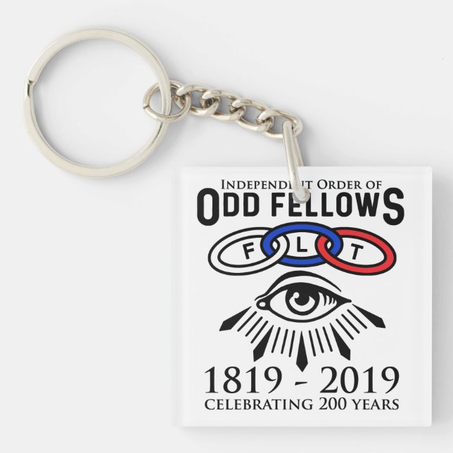 Odd Fellows Links und Eye 200 Jahre Schlüsselanhänger (Vorderseite)