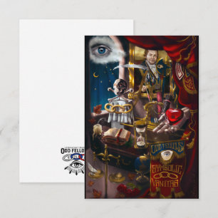 Odd Fellows Symbolic Vanitas Dankeskarte