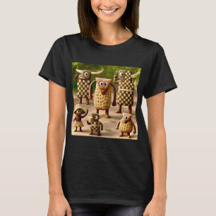 Odd Friends - Forest Schachbrett & Dots Clan Poste T-Shirt