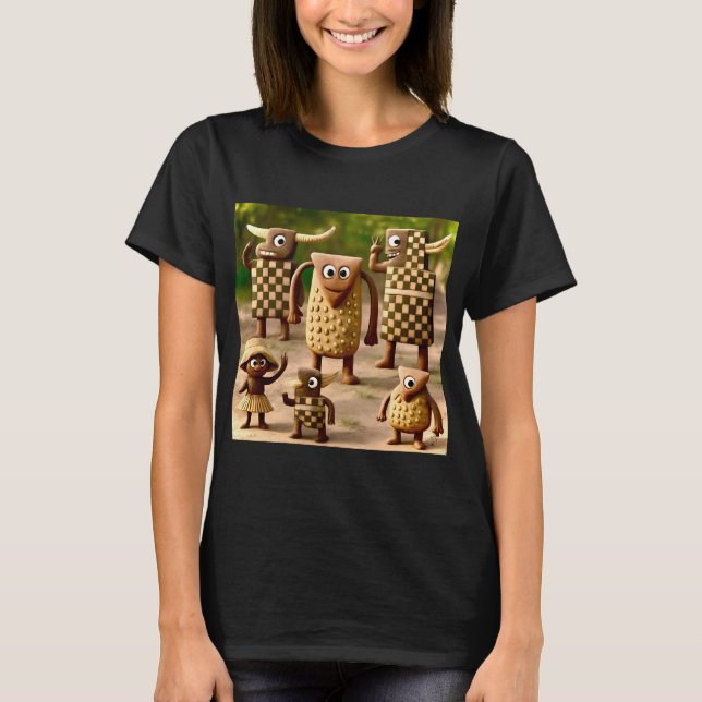 Odd Friends - Forest Schachbrett & Dots Clan Poste T-Shirt (Vorderseite)