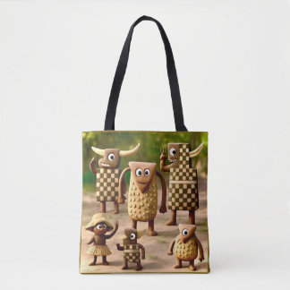 Odd Friends - Forest Schachbrett & Dots Clan Poste Tasche