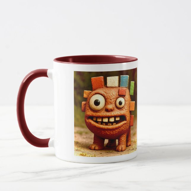 Odd Friends - Rainbow Block Monster Poster Tasse (Links)