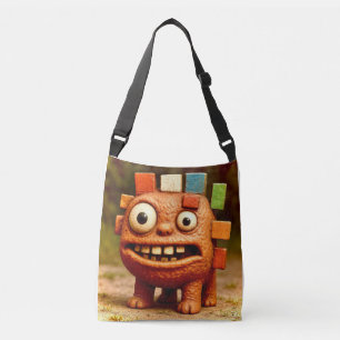 Odd Friends - Rainbow Block Monster Poster Tragetaschen Mit Langen Trägern