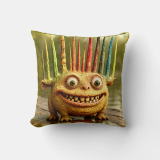 Odd Friends - Rainbow Spikes Monster Poster Kissen