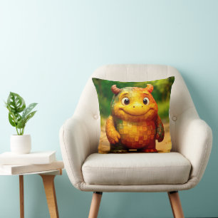 Odd Friends - Rainbow Tile Monster Poster Kissen