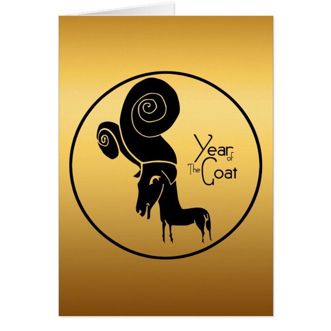 Odd Gold Ram Chèvre Chinoise Année Zodiac Annivers (Devant)