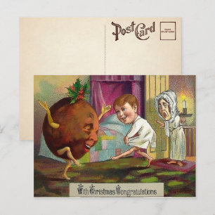 Odd Victorian Noël Félicitations Carte Postale