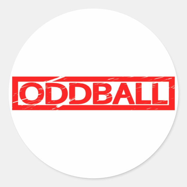 Oddball-Briefmarke Runder Aufkleber (Vorderseite)