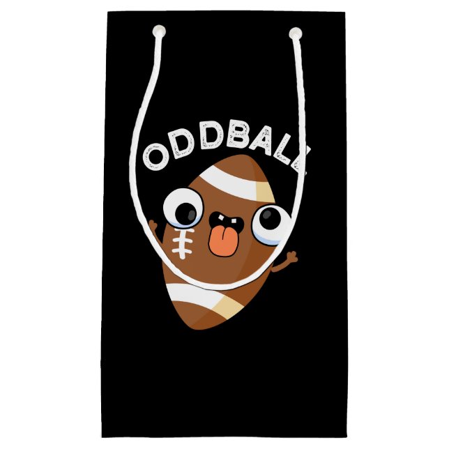 Oddball Funny Football Pub Dark BG Kleine Geschenktüte (Vorderseite)