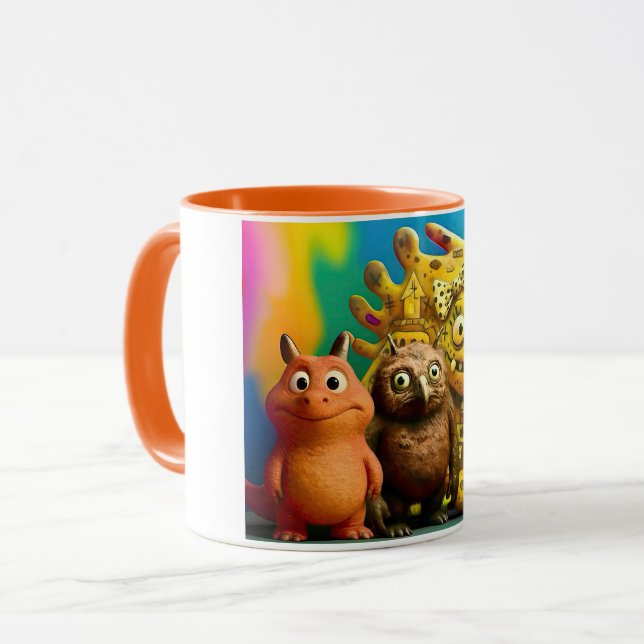 OddFriends Colorful Monster Tasse - Creepy Niedlic (Vorderseite Links)