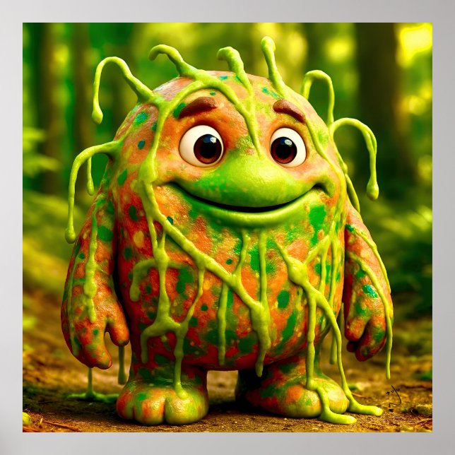 OddFriends - Gooey Green Monster Poster (Devant)
