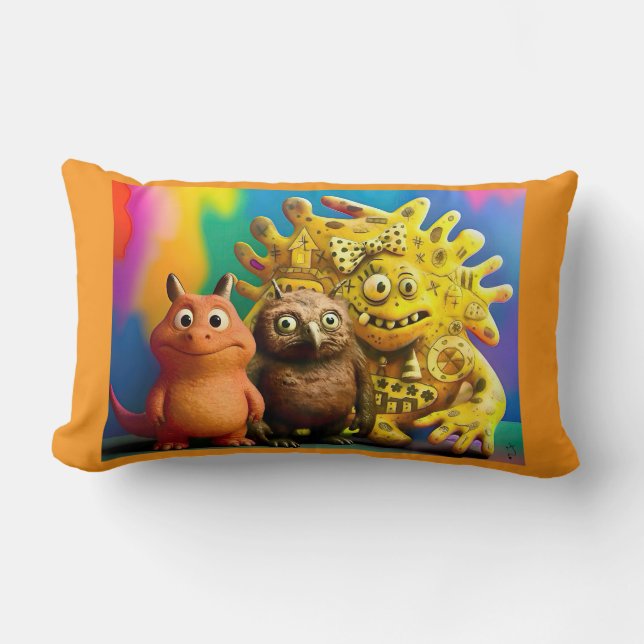 OddFriends Trio Colorful Kissen (Vorderseite)