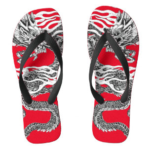 Oddities Dragon Flip Flops