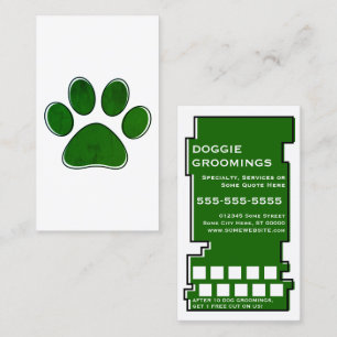 oddRex Hundegroomings Briefmarke Karte