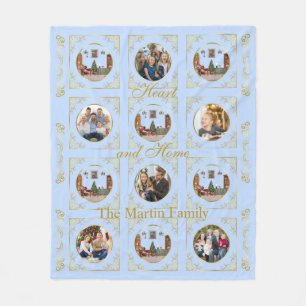 Ode an den Nussknacker Blau 6 Foto-Fliesblanket Fleecedecke