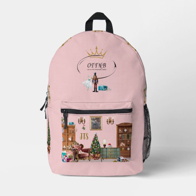 Ode an den Nutcracker Ballett rosa Bedruckter Rucksack (Vorderseite)
