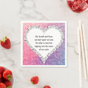 Ode an die Liebe Papiertücher von der Dichterin Ad Serviette