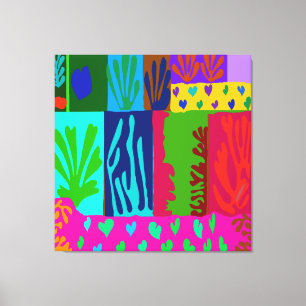 Ode an die Matisse-Collage Leinwanddruck