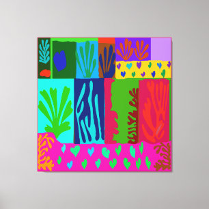 Ode an die Matisse Collage Leinwanddruck