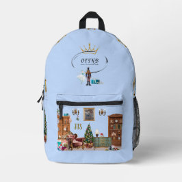 Ode an die Nutcracker Ballet Blue Bedruckter Rucksack