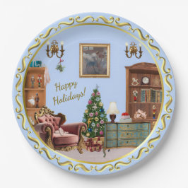 Ode an die Nutcracker Ballet Blue Pappteller