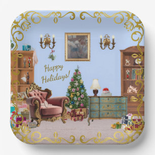 Ode an die Nutcracker Ballet Blue Pappteller