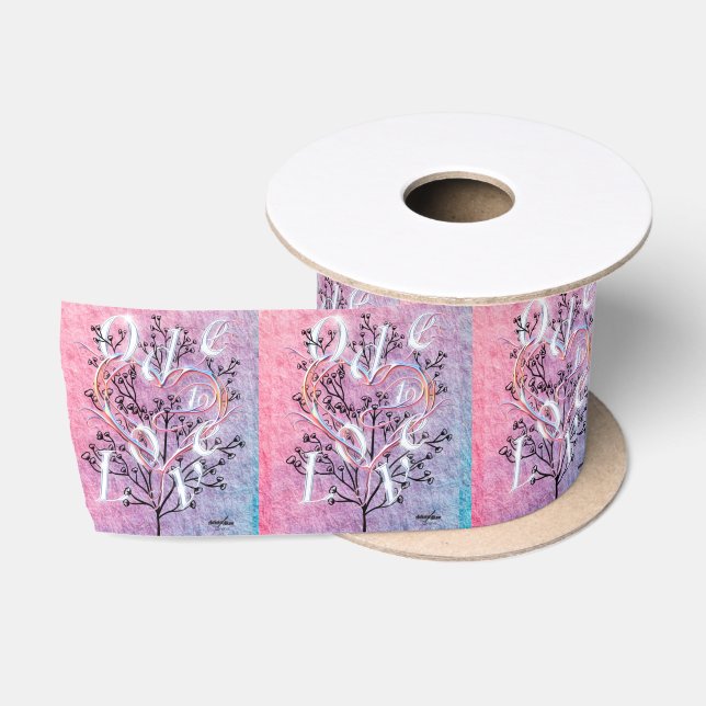 Ode an Liebe Ribbon von der Dichterin Adiela Akoo Satinband (Spule)