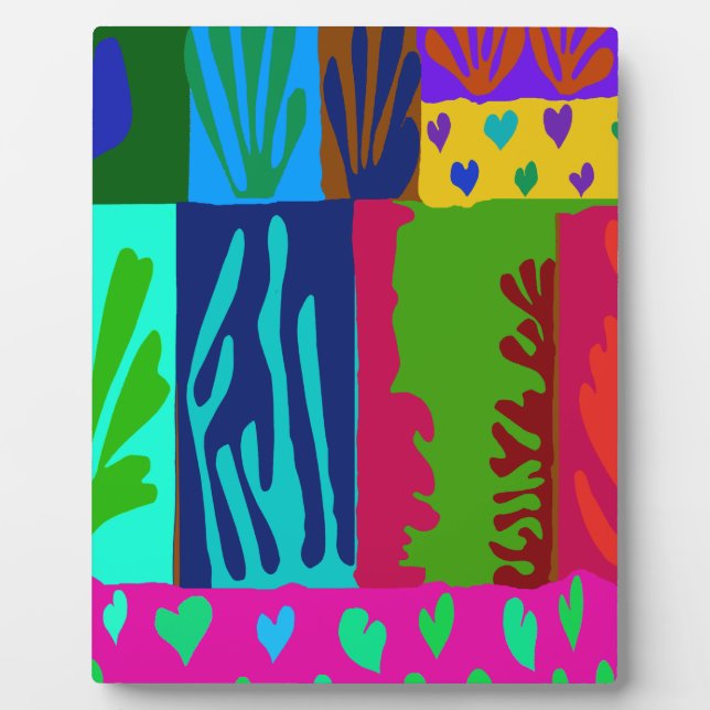 Ode an Matisse Collage Fotoplatte (Vorderseite)