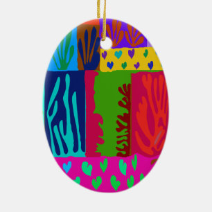 Ode an Matisse Collage Keramik Ornament