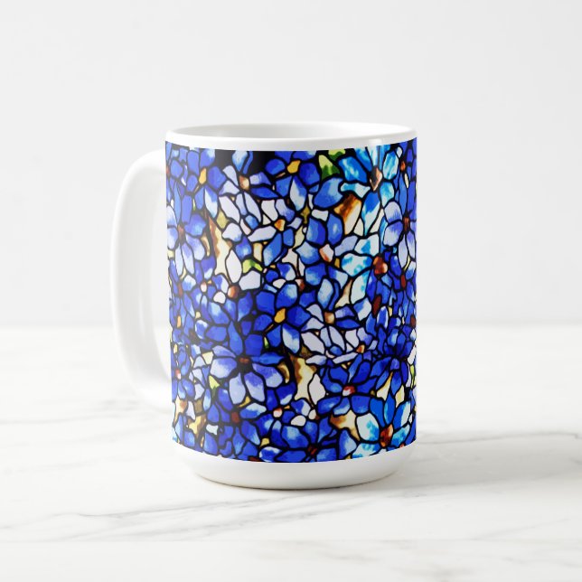 Ode an Tiffany Clematis Kaffeetasse (Vorderseite Links)