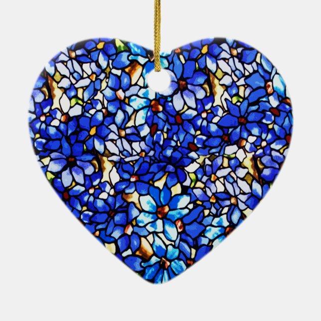 Ode an Tiffany Clematis Keramik Ornament (Hinten)