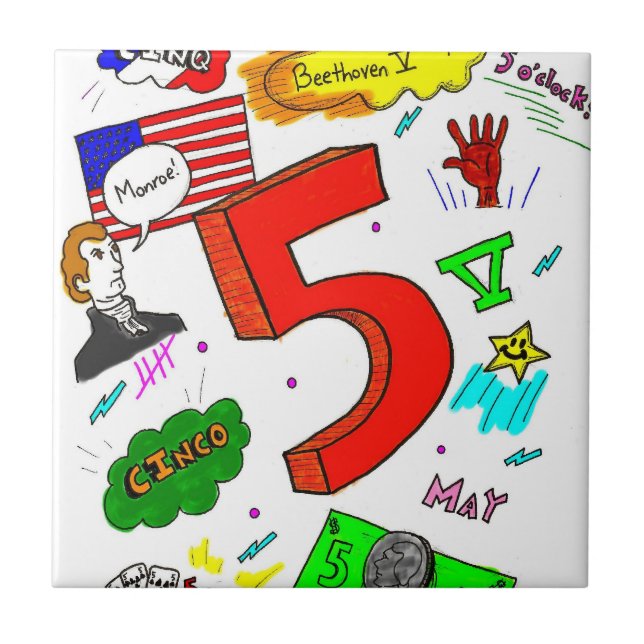 Ode bis fünf Tile Fliese (Vorderseite)