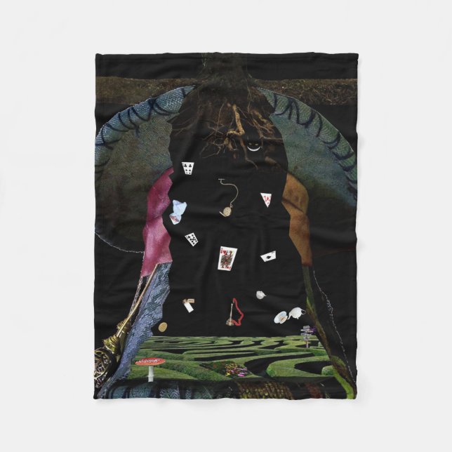 Ode nach Märchenland Fleecedecke (Vorderseite)