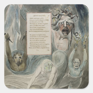 Ode to Adversity, von "The Poems of Thomas Gray", Quadratischer Aufkleber