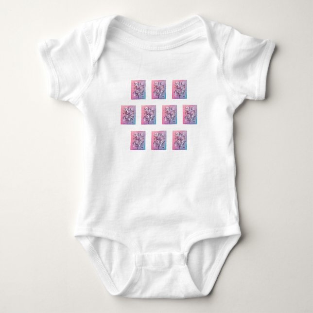 Ode to Liebe Baby Bodysuit von Poet Adiela Akoo Strampler (Vorderseite)