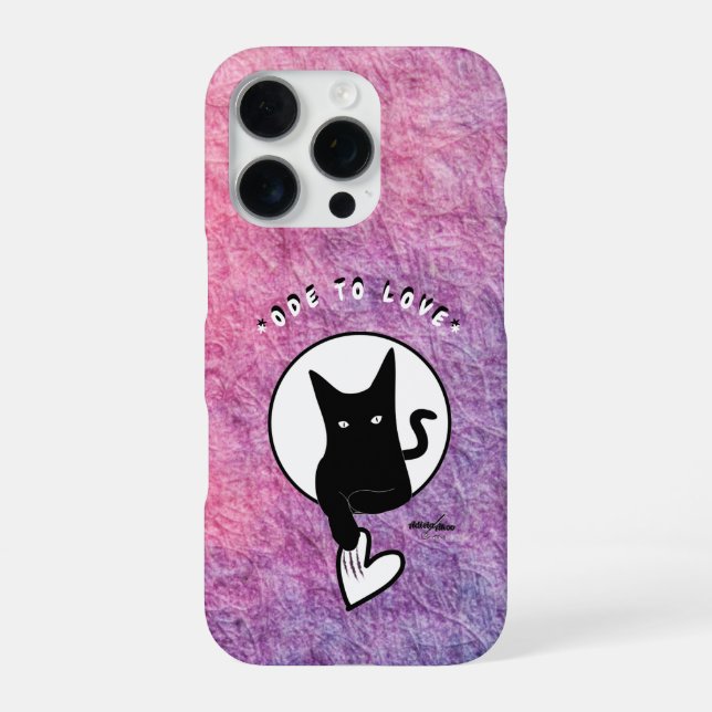 Ode to Liebe Cat Phone Cases von Adiela Akoo iPhone 16 Pro Hülle (Rückseite)
