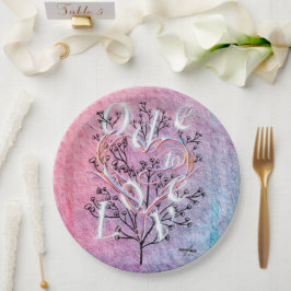 Ode to Liebe Paper Plate von Poet Adiela Akoo Pappteller