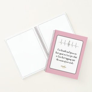 Ode to Liebe Spiral Notebook von Poet Adiela Akoo Notizbuch