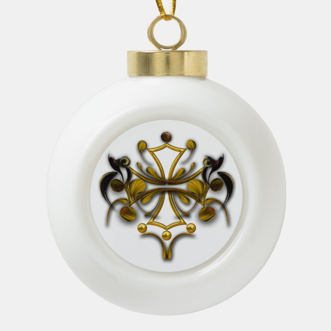 "Ode to Pure Significance" Keramik Kugel-Ornament (Vorderseite)