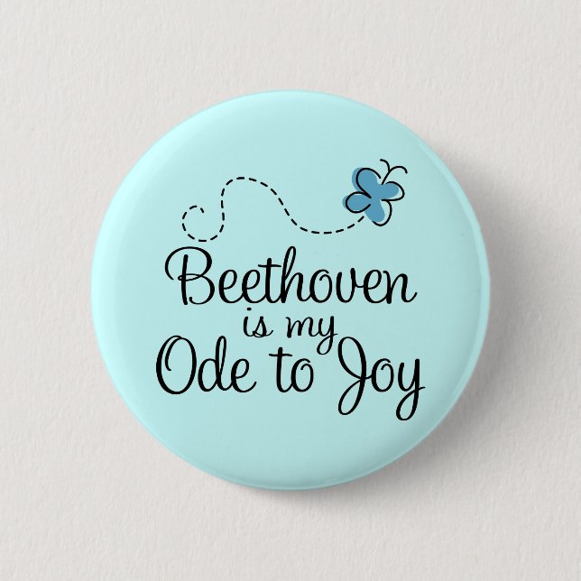 Ode zu Freude-Beethoven-Knopf Button (Vorderseite)