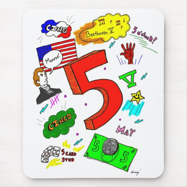 Ode zu fünf Mousepad (Vorne)