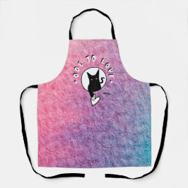 Ode zur Liebe Cat Schürze von Adiela Akoo