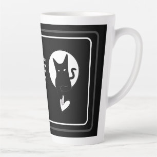 Ode zur Liebe Katze Latte Tasse von Poet Adiela Ak